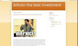 
							         billcoin the best investment								  
							    
