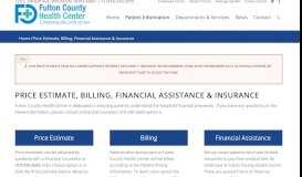 
							         Billing and Insurance – Fulton County Health Center								  
							    
