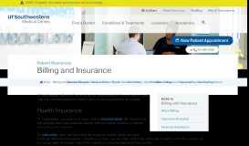 
							         Billing and Insurance | Patient Resources | UT Southwestern Medical ...								  
							    