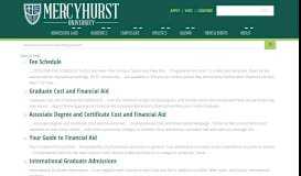 
							         Billing and Payment Options | Mercyhurst University								  
							    