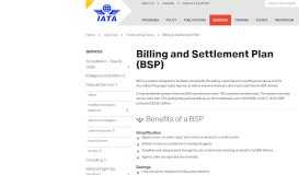 
							         Billing and Settlement Plan (BSP) - IATA								  
							    