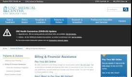
							         Billing & Financial Assistance | UNC Medical Center								  
							    