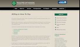 
							         Billing & How To Pay - Peachtree Orthopaedic Surgery Centers								  
							    