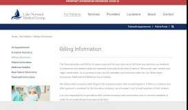 
							         Billing Information | Lake Norman Medical Group | Denver ...								  
							    