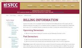 
							         Billing Information - Springfield Technical Community College								  
							    