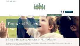 
							         Billing & Insurance | All Pediatrics								  
							    