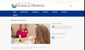 
							         Billing & Insurance | CLS Hospital - Central Louisiana Surgical Hospital								  
							    