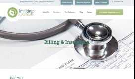 
							         Billing & Insurance - Imaging Specialists								  
							    
