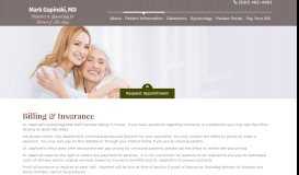 
							         Billing & Insurance - Mark A. Gapinski, MD | Winfield IL								  
							    