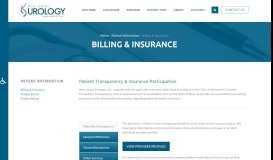 
							         Billing & Insurance | New Jersey Urology								  
							    