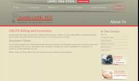 
							         Billing & Insurance | Quanita Crable, MD | Dallas ... - Dr. Quanita Crable								  
							    