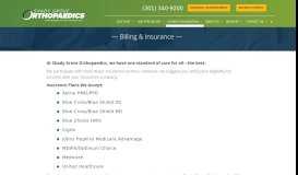 
							         Billing & Insurance | Shady Grove Orthopaedics | Rockville and ...								  
							    