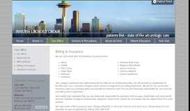 
							         Billing & Insurance - Swedish Urology Group - Seattle, WA								  
							    
