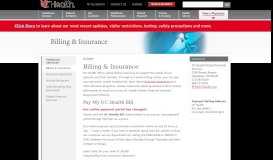 
							         Billing & Insurance | UC Health								  
							    