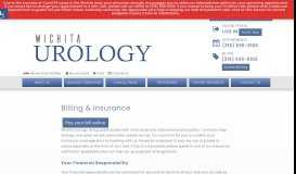 
							         Billing & Insurance - Wichita Urology, Wichita, KS								  
							    