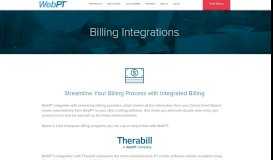 
							         Billing Integrations | WebPT								  
							    