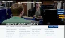 
							         Billing of Student Accounts - Washburn University								  
							    