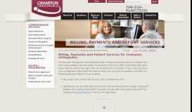 
							         Billing, Payment and Patient Services | Champion Orthopedics ...								  
							    