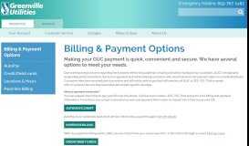 
							         Billing & Payment Options | Greenville Utilities Commission								  
							    