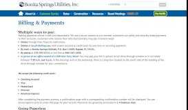 
							         Billing & Payments | Bonita Springs Utilities								  
							    