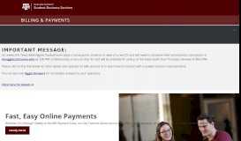 
							         Billing & Payments - Texas A&M Student Business Services								  
							    
