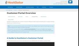 
							         Billing Portal Overview « HostGator.com Support Portal								  
							    