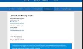 
							         Billing · Rockhill Orthopaedic Specialists								  
							    