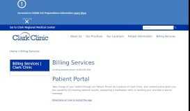 
							         Billing Services | Clark Clinic								  
							    