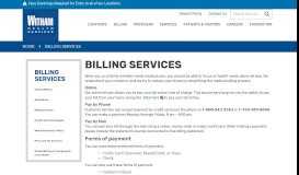 
							         Billing Services Lebanon, Indiana (IN), Witham Health Services								  
							    