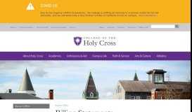
							         Billing Statements | College of the Holy Cross								  
							    
