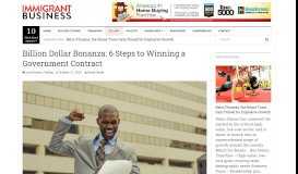 
							         Billion Dollar Bonanza: 6 Steps to Winning a Government Contract ...								  
							    