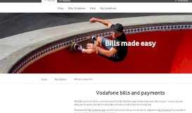 
							         Bills and payments | Have the upper hand - Vodafone								  
							    