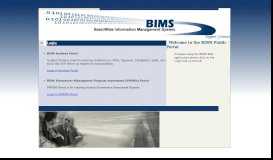 
							         BIMS Public Portal								  
							    