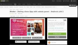 
							         Binder - Dating clone App with admin panel - Android by qboxus ...								  
							    
