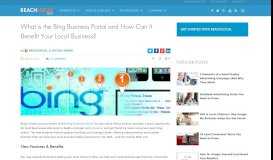 
							         Bing Business Portal: What Is It & How Can It Help Your Business?								  
							    
