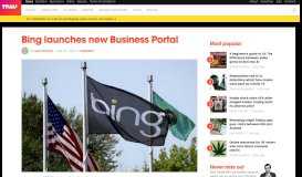 
							         Bing launches new Business Portal - TNW								  
							    