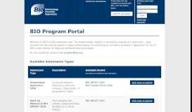 
							         BIO Program Portal								  
							    
