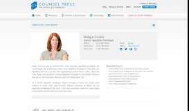 
							         Bio | Robyn Cocho - Counsel Press								  
							    