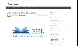 
							         Biodiversity Heritage Library - Planeta.com								  
							    