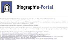 
							         Biographie-Portal - Neue Deutsche Biographie								  
							    