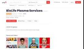 
							         BioLife Plasma Services - Blood & Plasma Donation Centers ...								  
							    