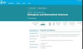 
							         Biological and Biomedical Sciences - Careers Portal								  
							    