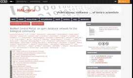 
							         BioMart Central Portal: an open database network for the ... - Inria								  
							    