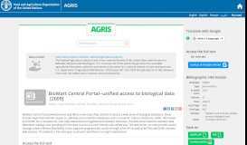 
							         BioMart Central Portal--unified access to biological data - Agris - FAO								  
							    