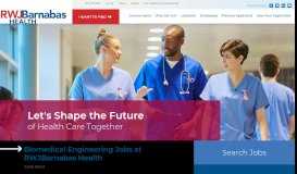 
							         Biomedical Engineering Jobs| RWJBarnabas Health								  
							    