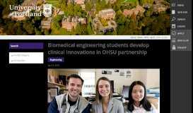 
							         Biomedical engineering students develop clinical innovations in ...								  
							    