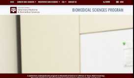 
							         Biomedical Sciences Program: Home								  
							    
