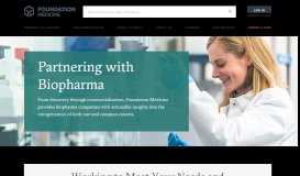 
							         Biopharmaceutical Partnerships | Foundation Medicine								  
							    