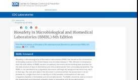 
							         Biosafety in Microbiological and Biomedical Laboratories (BMBL) 5th ...								  
							    