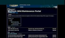 
							         BioShock Wiki:Maintenance Portal | BioShock Wiki | FANDOM ...								  
							    